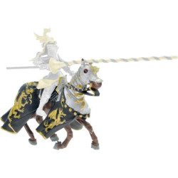 Figurine cheval aux dragons noir et or Plastoy 62030Figurine cheval aux dragons noir et or Plastoy 62030