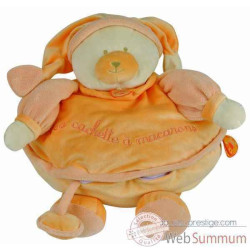 Peluche Douceur macaron - géant mandarine doudou et compagnie -dc2144 sur Ambiance Plaisir