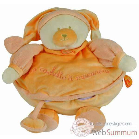 Peluche Douceur macaron - géant mandarine doudou et compagnie -dc2144 sur Ambiance Plaisir
