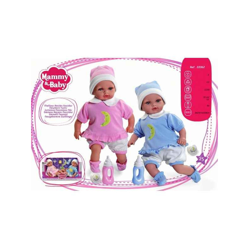Poupées Jumeaux nouveaux nés Arias -22062 sur Ambiance Plaisir