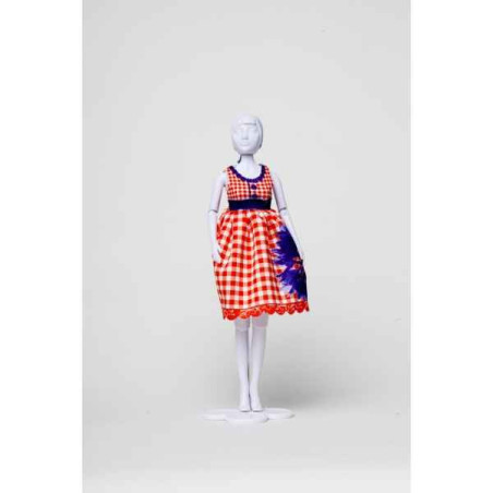 Audrey cornflower Dress Your Doll  -S412 -0301