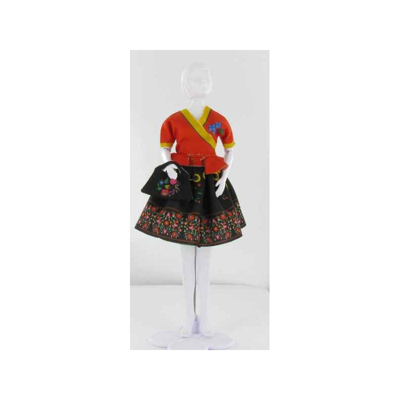 Steffi folk Dress Your Doll -S411-0202 sur Ambiance Plaisir