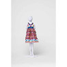 Audrey stripes & flowers Dress Your Doll -S412-0305 sur Ambiance Plaisir