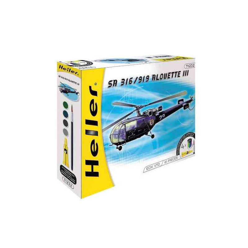 Maquette sa 316/319 alouette iii heller -50225 sur Ambiance Plaisir