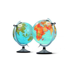 Globe lumineux uranio relief double cartographie 30 cm (diamètre) Sicjeg sur Ambiance Plaisir