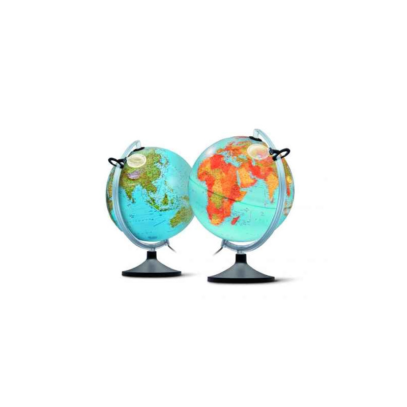 Globe lumineux uranio relief double cartographie 30 cm (diamètre) Sicjeg sur Ambiance Plaisir