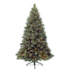 Sapin givre finley illuminé 210 cm Everlands -NF -671562 sur Ambiance Plaisir