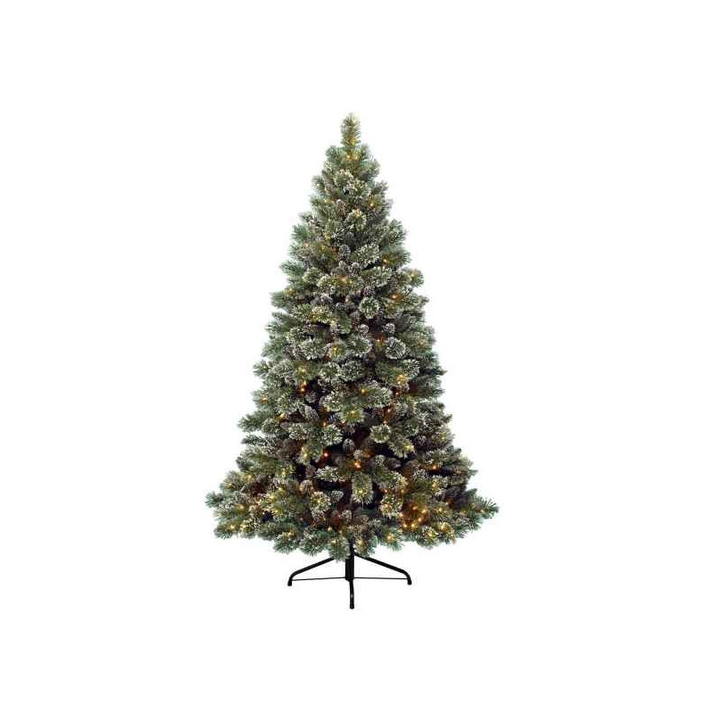 Sapin givre finley illuminé 210 cm Everlands -NF -671562