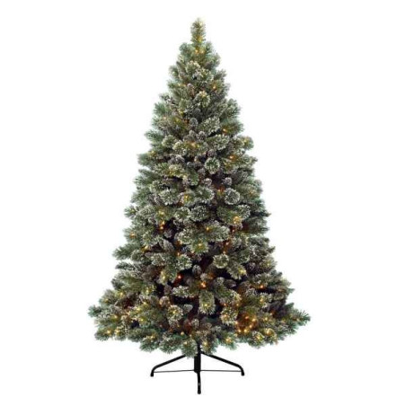 Sapin givre finley illuminé 210 cm Everlands -NF -671562 sur Ambiance Plaisir