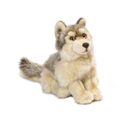 Peluche Wwf loup - 25 cm -15 190 022 sur Ambiance Plaisir