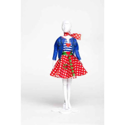 Lucy polka dots Dress Your Doll -S313-0702 sur Ambiance Plaisir