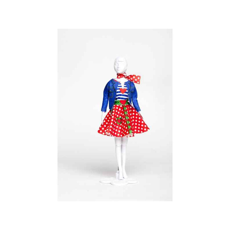 Lucy polka dots Dress Your Doll  -S313 -0702