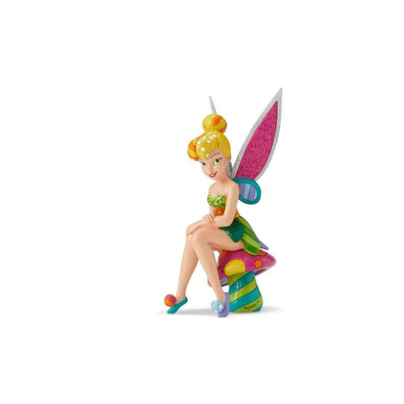 Figurine fée clochette tinker bell on mushroom disney britto -6001299
