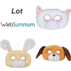 Promotion peluche masque chat chien lapin Histoire d'Ours -LWS-205