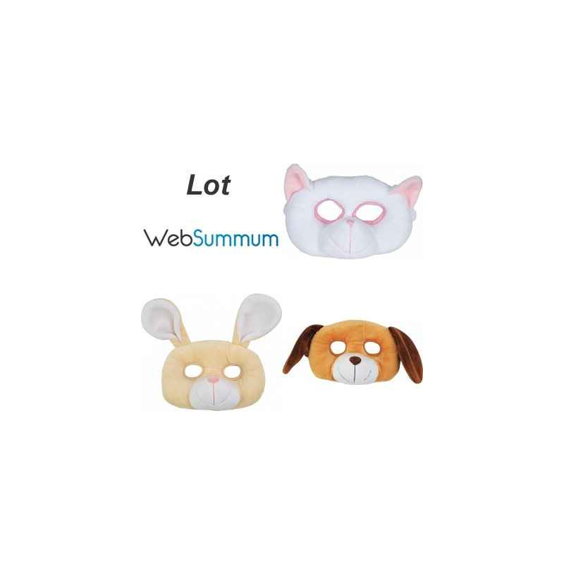 Promotion peluche masque chat chien lapin Histoire d'Ours -LWS-205