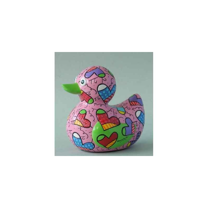 Statuette canard hearts Britto Romero  -B334276