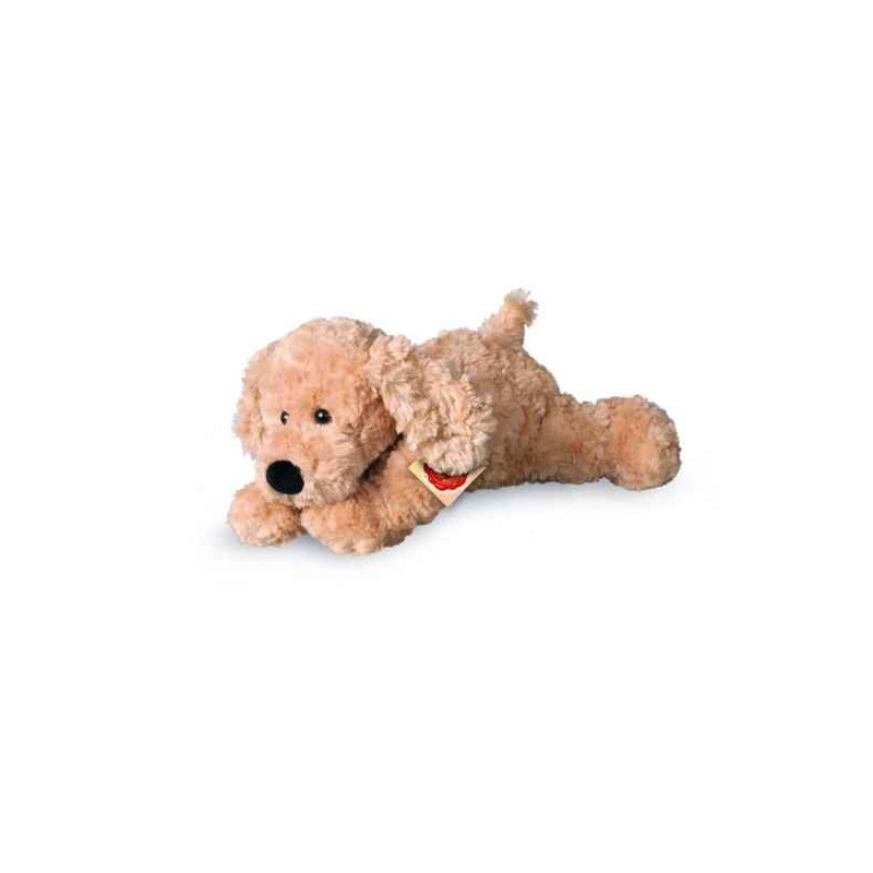 Peluche chien couché beige 28 cm Hermann  sur Ambiance Plaisir