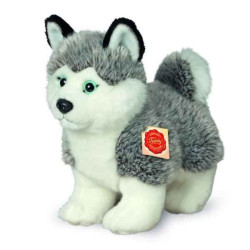 Peluche chien husky 23 cm hermann  sur Ambiance Plaisir