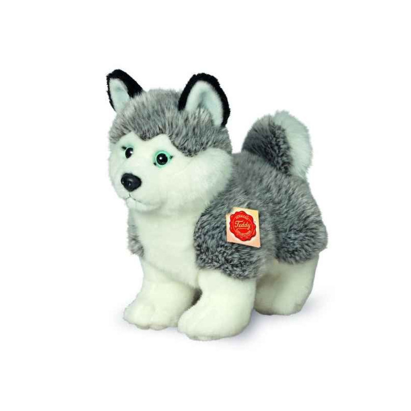 Peluche chien husky 23 cm hermann  sur Ambiance Plaisir