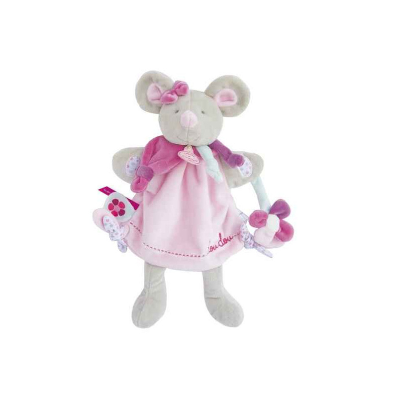 Peluche Marionnette - souris pearly Doudou et Compagnie -DC3085 sur Ambiance Plaisir