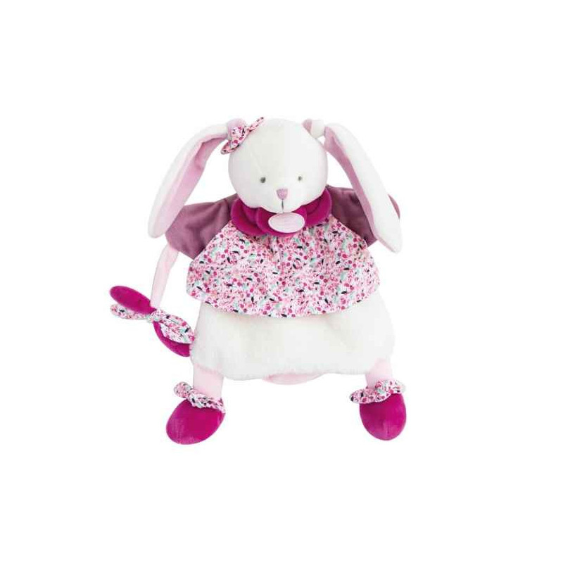 Une idée cadeau originale : Peluche Marionnette - lapin cerise Doudou et Compagnie -DC3080 dans la catégorie JouetsPeluche Mario