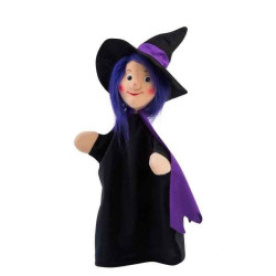 Marionnette à main gentille sorcière Betty classic 30 cm tête en tissus Kersa -12576Marionnette à main gentille sorcière Betty c (2)