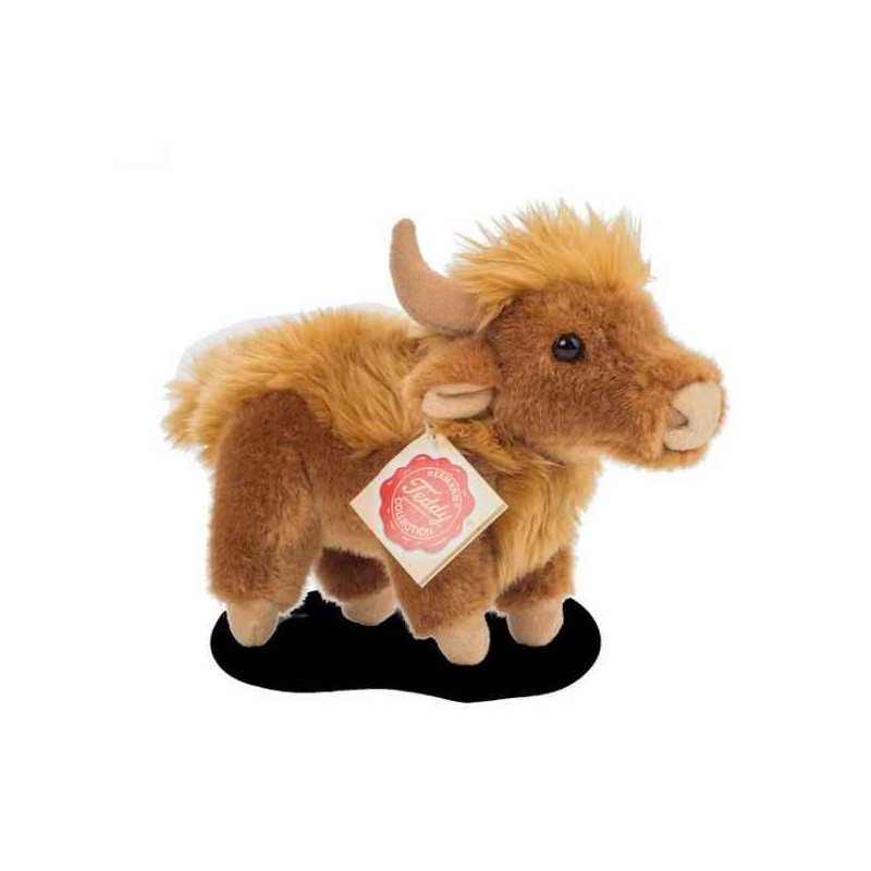 Peluche bison debout 17 cm hermann teddy -91715 1