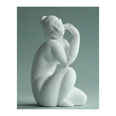 Statuette nu féminin assis 3dMouseion -PA19MO