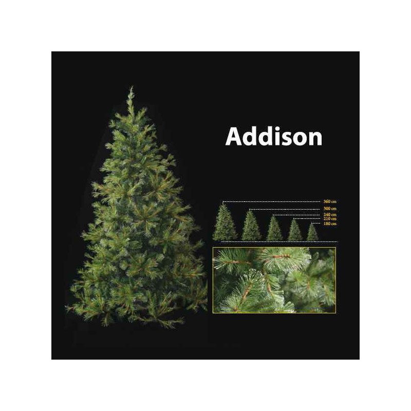 Sapin de Noël 120 cm Professionnel Addison Hard Needle Pine Tree Vert 