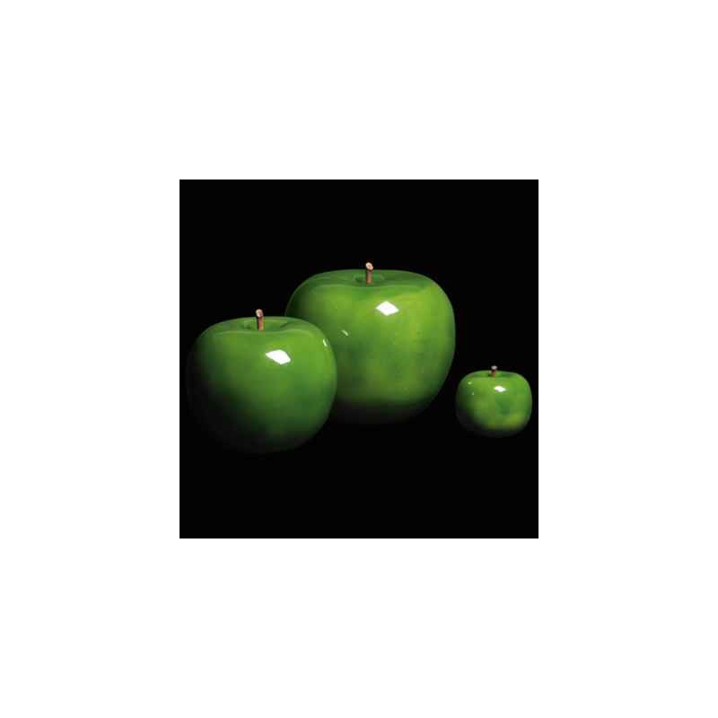 Sur Ambiance-Plaisir.com, achetez  Pomme verte brillant glacé Bull Stein - diam. 29 cm outdoor dans Décoration