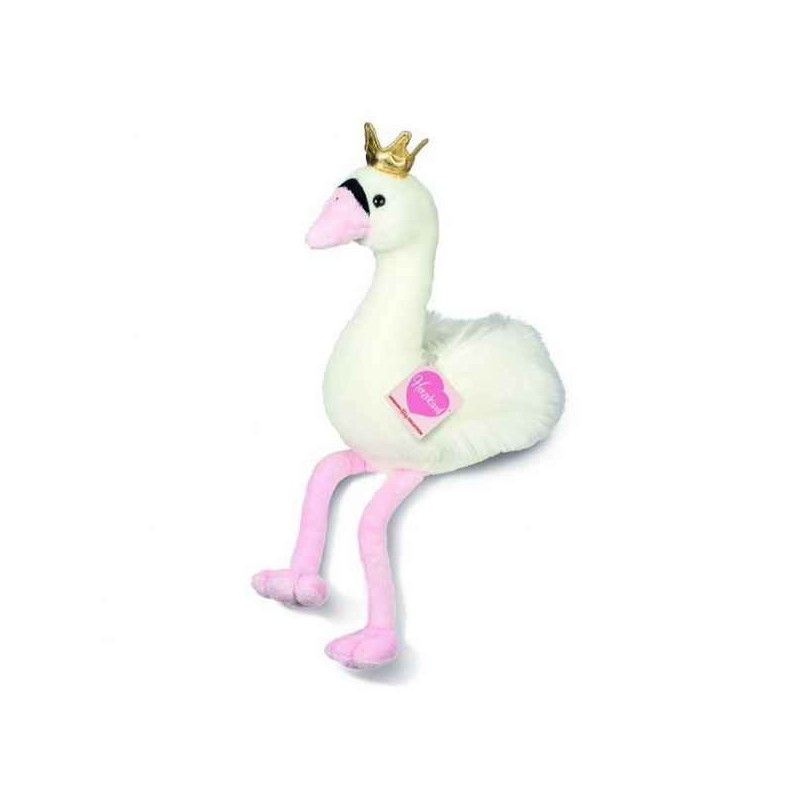 Cygne clair de lune (blanc) 40 cm peluche  sur Ambiance Plaisir