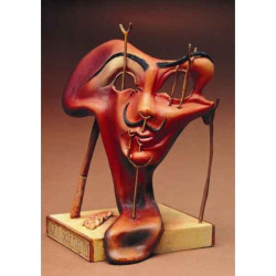 Figurine Artistique Salvador Dali Autoportrait mou avec lard grillé  -SD01