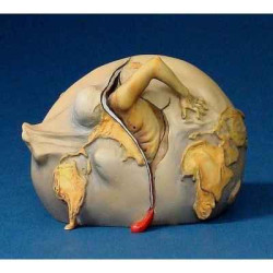 Figurine Artistique Salvador Dali Enfant géopolitique observant la naissance de l'homme nouveau PM  -SD03