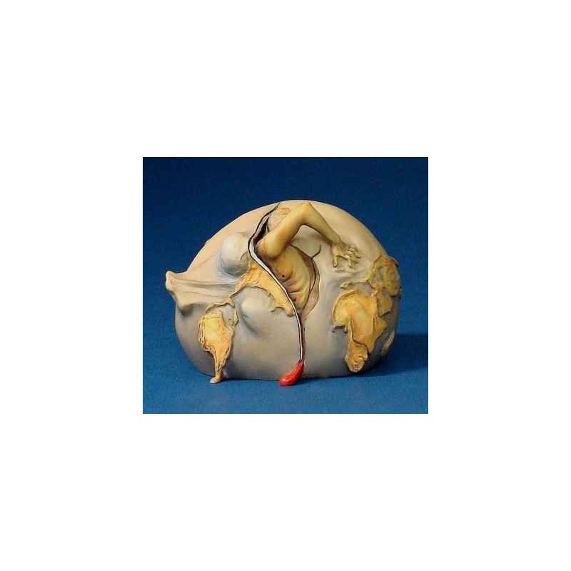 Figurine Artistique Salvador Dali Enfant géopolitique observant la naissance de l'homme nouveau PM  -SD03
