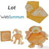 Lot cadeau de naissance peluche mandarine -LWS-452
