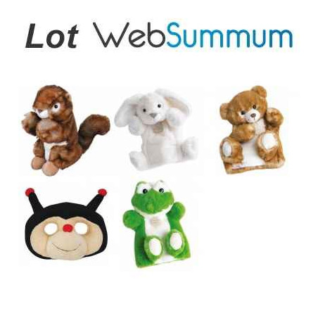 Lot marionnettes peluches les animaux de la forêt Histoire d'ours  LWS 282