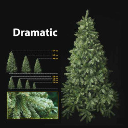 Sapin de Noël 210 cm Professionnel Dramatic Pine Tree Vert sur Ambiance Plaisir