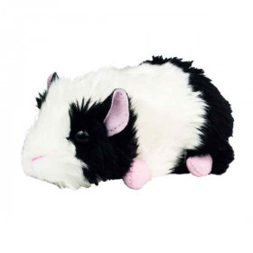 Peluche cochon d'inde noir  -blanc 15 cm Hermann  -92650 4