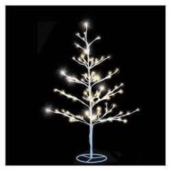 Sapin blanc Arbre h90 lumineux led blanc chaud120l -371716 sur Ambiance Plaisir
