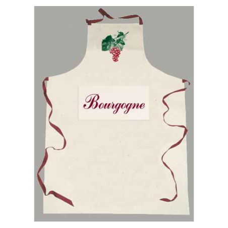 Tablier sommelier poche étiquette Bourgogne -2067 sur Ambiance Plaisir