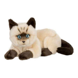 Peluche anna club plush chat siamois couché - 25 cm ACP -28179013