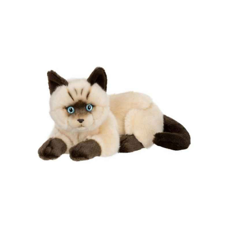 Peluche anna club plush chat siamois couché - 25 cm ACP -28179013