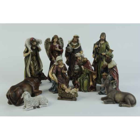 Set crèche polystyrene 11 santons -591238 sur Ambiance Plaisir