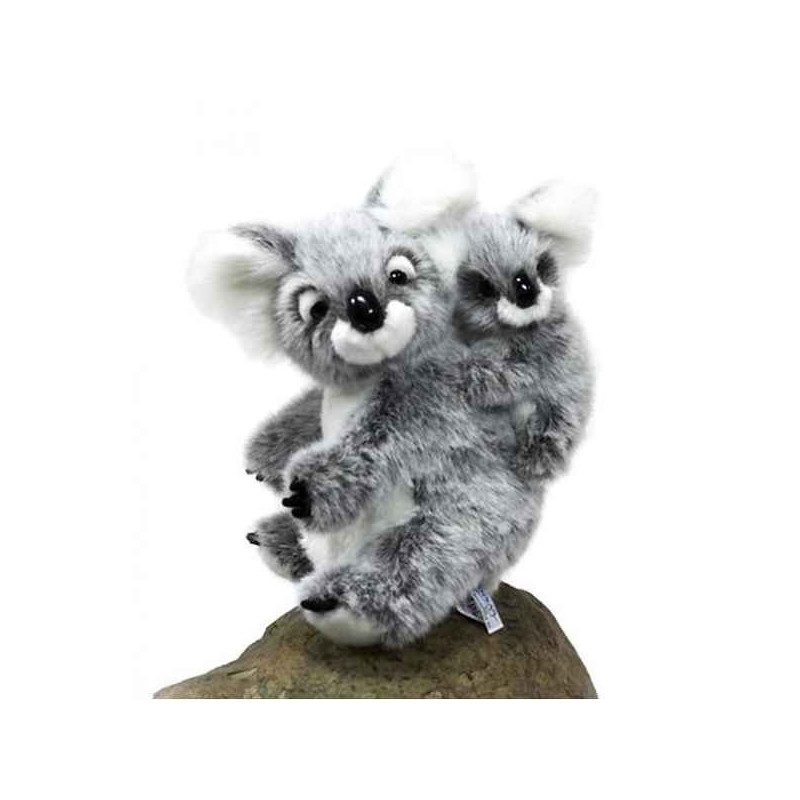 Animaux sauvage Koala maman bébé 28cmh peluche animalière -5947