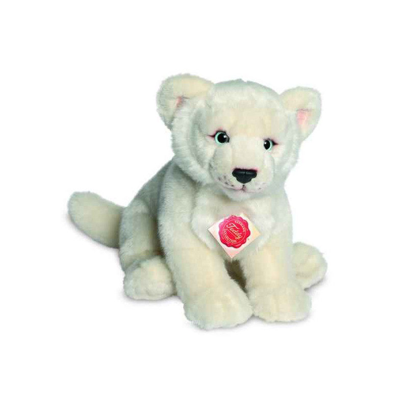 Peluche Lionne blanche 28 cm Hermann  sur Ambiance Plaisir