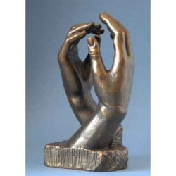 Figurine art A. Rodin cathédrale ro26 3dMouseion