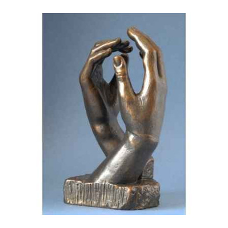 Figurine art A. Rodin cathédrale ro26 3dMouseion