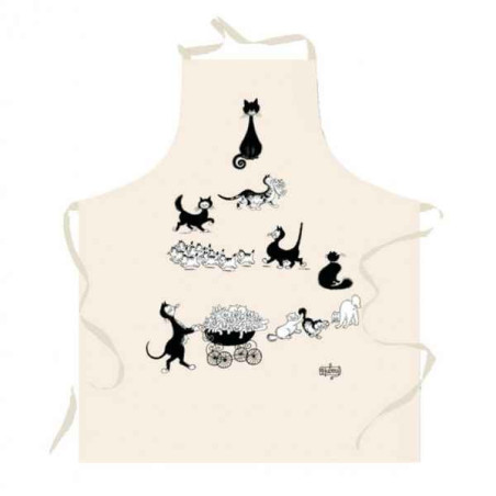 Tablier dubout multichats Torchons et Bouchons -6940015000 sur Ambiance Plaisir
