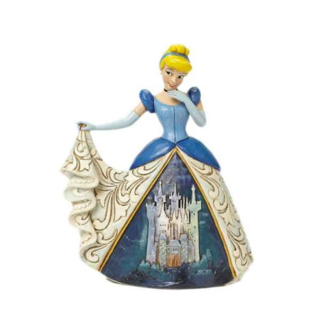 Statuette Cendrillon en robe château Figurines Disney Collection -4045239