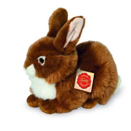 Peluche lapin marron 25 cm hermann  -93783 8